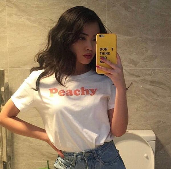 peachy red letters print t-shirt fashion cotton clothing tumblr t shirt for women tshirt graphic tee shirts, White
peachy red letters print t-shirt fashion cotton clothing tumblr t shirt for women tshirt graphic tee shirts, White
