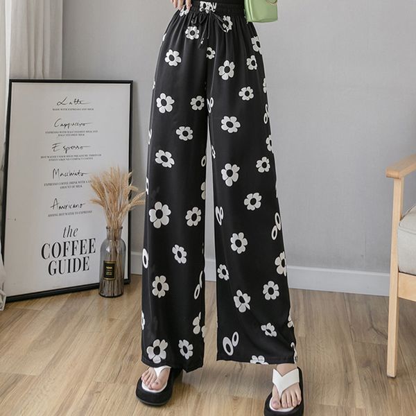 5 style 2020 summer new plus size floral ice silk chiffon pants female casual high waist wide leg pants loose straight, Black;white
5 style 2020 summer new plus size floral ice silk chiffon pants female casual high waist wide leg pants loose straight, Black;white