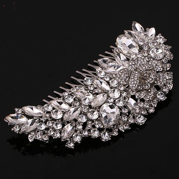 winsome bridal wedding flower silver rhinestone hair clip comb pin drops crystal alloy bridesmaid wedding accessories my245, Golden;white
winsome bridal wedding flower silver rhinestone hair clip comb pin drops crystal alloy bridesmaid wedding accessories my245, Golden;white