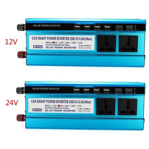 portable car power inverter 4000w car lcd solar power inverter dc 12/ 24v to ac 220v sine wave usb charger converter adapter
portable car power inverter 4000w car lcd solar power inverter dc 12/ 24v to ac 220v sine wave usb charger converter adapter