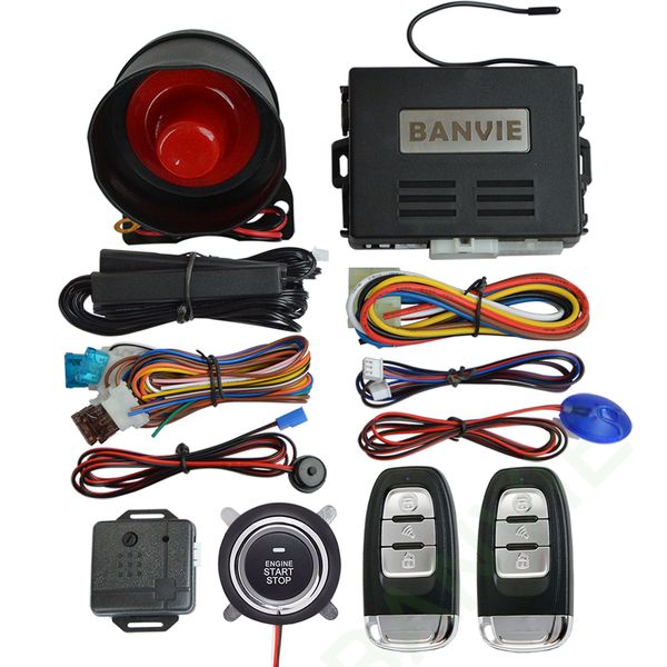 banvie universal pke car security alarm system with remote engine starter / start spush button / passive keyless go starline
banvie universal pke car security alarm system with remote engine starter / start spush button / passive keyless go starline