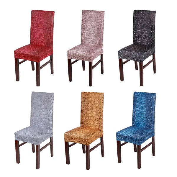 2019 new 6pcs/lot household printed crocodile texture stretch spandex dinner chair cover elastic cafe chair covers black/grey
2019 new 6pcs/lot household printed crocodile texture stretch spandex dinner chair cover elastic cafe chair covers black/grey