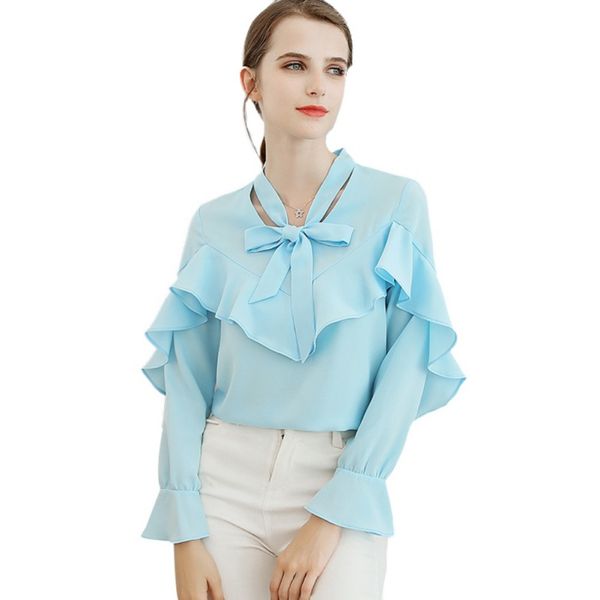 2019 new spring summer blouse women long sleeve shirts fashion leisure chiffon shirt bow office ladies pink white
2019 new spring summer blouse women long sleeve shirts fashion leisure chiffon shirt bow office ladies pink white