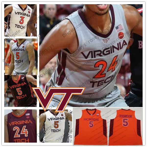 ncaa virginia tech hokies #3 wabissa bede 5 justin robinson 13 ahmed hill 24 kerry blackshear jr. college basketball red orange white jersey, Black
ncaa virginia tech hokies #3 wabissa bede 5 justin robinson 13 ahmed hill 24 kerry blackshear jr. college basketball red orange white jersey, Black