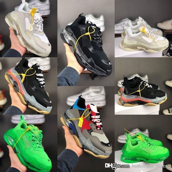 2019 fashion luxury designer paris 17fw men triple s sneakers women green casual flat dad shoes air trainers 36-45 with box, Black
2019 fashion luxury designer paris 17fw men triple s sneakers women green casual flat dad shoes air trainers 36-45 with box, Black
