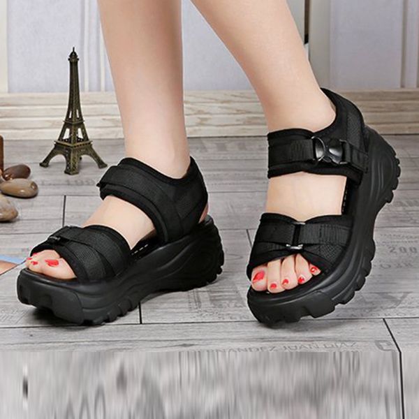 sagace 2019 new summer simple girl thick-soled slopes magic paste muffins casual shoes women's roman outdoor sports sandals j10 y200702, Black
sagace 2019 new summer simple girl thick-soled slopes magic paste muffins casual shoes women's roman outdoor sports sandals j10 y200702, Black