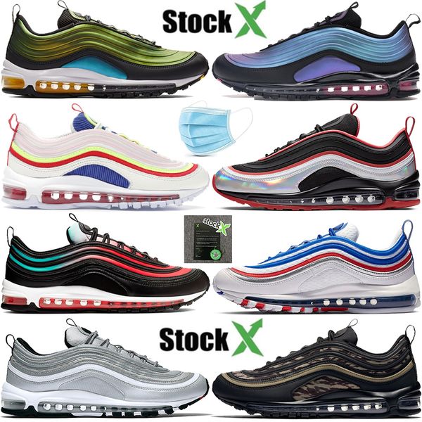 

selling 97og running shoes lx throwback future neon seoul tiger camo black silver bullet undftd white men women designer sneakers