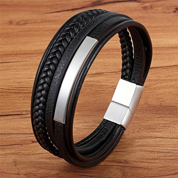 charm bracelets multi-layer hand-woven gold steel black men's leather stainless bracelet diy size carved for surprise birthday gift, Golden;silver
charm bracelets multi-layer hand-woven gold steel black men's leather stainless bracelet diy size carved for surprise birthday gift, Golden;silver