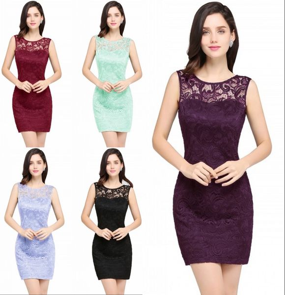 short lace vintage party dress sheath prom evening formal gown mini womne casual club wear cps628, Black
short lace vintage party dress sheath prom evening formal gown mini womne casual club wear cps628, Black