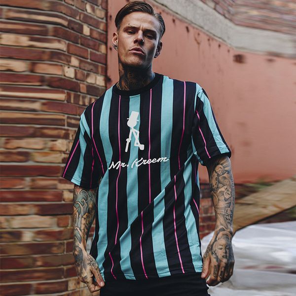 men's punk hip-hop style stripe shirts summer quick dry cool smooth milk silk high elastic street trendy tee, White;black
men's punk hip-hop style stripe shirts summer quick dry cool smooth milk silk high elastic street trendy tee, White;black