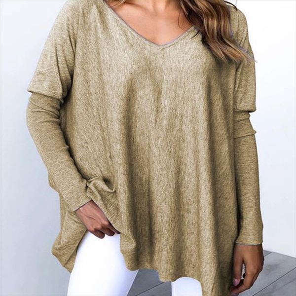 2019 cashmere long sleeve t- dress t-shirt women's v-neck large size base shirt women's dress, White
2019 cashmere long sleeve t- dress t-shirt women's v-neck large size base shirt women's dress, White