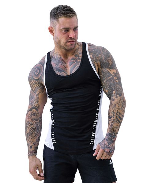 2019 gyms tank mens undershirt sporting wear patchwork bodybuilding men fitness exercise clothing vest sleeveless shirt, White;black
2019 gyms tank mens undershirt sporting wear patchwork bodybuilding men fitness exercise clothing vest sleeveless shirt, White;black