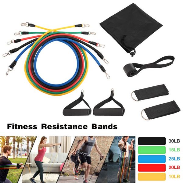 resistance bands yoga training exercise tubes pull rope expander elastic fitness workout 11pcs
resistance bands yoga training exercise tubes pull rope expander elastic fitness workout 11pcs