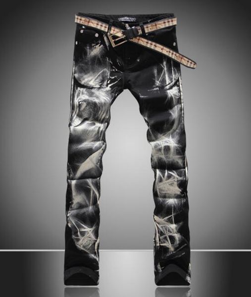 men's europe the united states south korea version of the new fashion trend slimming personality wolf print pattern small leg trousers, Blue
men's europe the united states south korea version of the new fashion trend slimming personality wolf print pattern small leg trousers, Blue