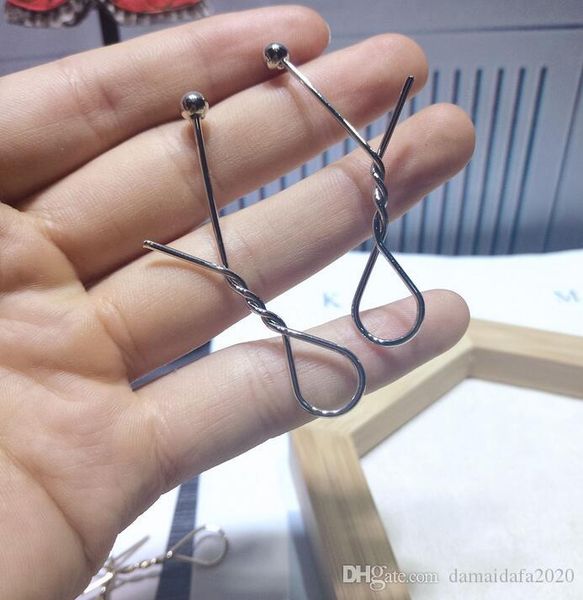 fashion big simple three-dimensional rope knot geometric shape gold twist earrings earrings, Gray
fashion big simple three-dimensional rope knot geometric shape gold twist earrings earrings, Gray