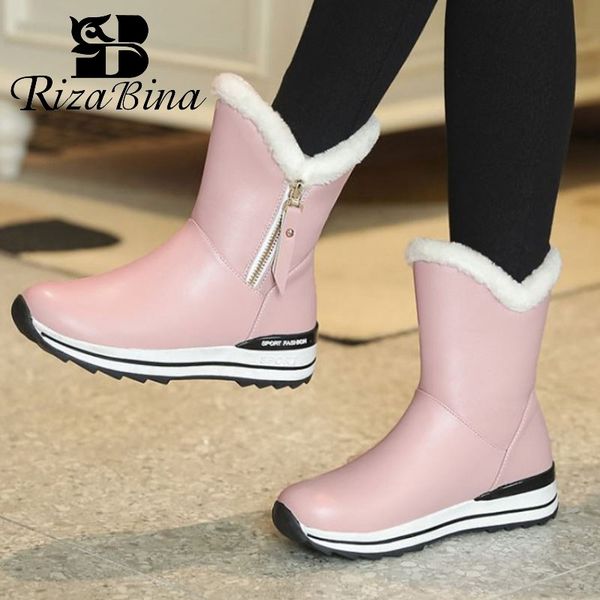 rizabina 4 color winter women ankle boots warm plush snow boots comfortable daily shoes flats women footwear size 31-42, Black
rizabina 4 color winter women ankle boots warm plush snow boots comfortable daily shoes flats women footwear size 31-42, Black