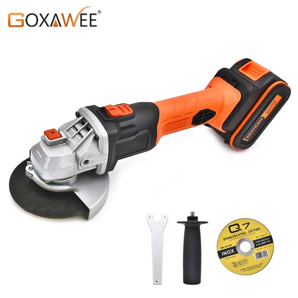 goxawee 20v cordless angle grinder 4000mah/3000mah lithium-ion electric angle cutting grinding tool sanding machine power tool
goxawee 20v cordless angle grinder 4000mah/3000mah lithium-ion electric angle cutting grinding tool sanding machine power tool