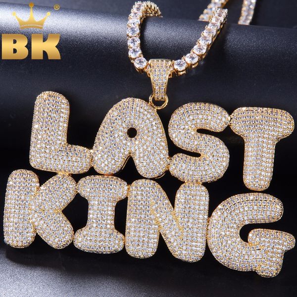 custom bubble initial letters words name oem link pendant necklace with 4mm cz chain full iced cubic zirconia jewelry, Silver
custom bubble initial letters words name oem link pendant necklace with 4mm cz chain full iced cubic zirconia jewelry, Silver