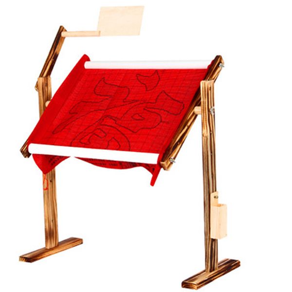 creative adjustable solid wood cross stitch rack wooden stand deskcross stitch embroidery frame chinese tool, Black
creative adjustable solid wood cross stitch rack wooden stand deskcross stitch embroidery frame chinese tool, Black