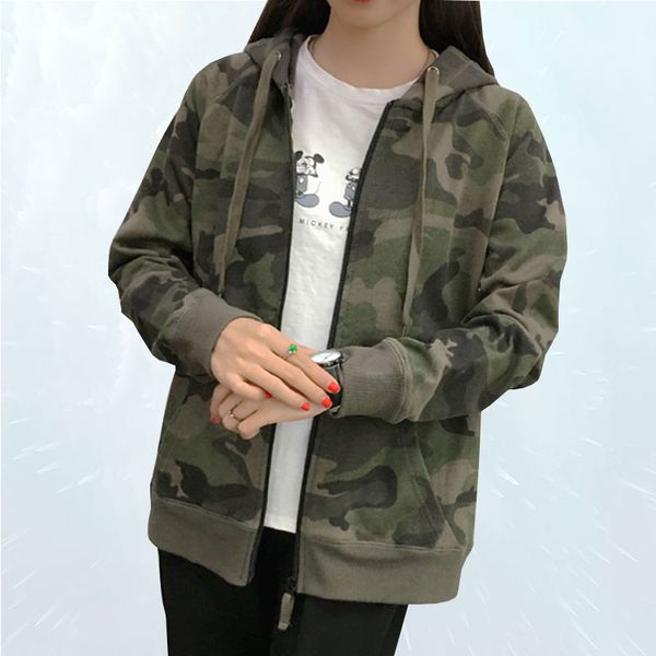 spring autumn jacket women 2019 fashion camouflage coat bomber hooded jacket slim basic plus size outwear female sl105, Black;brown
spring autumn jacket women 2019 fashion camouflage coat bomber hooded jacket slim basic plus size outwear female sl105, Black;brown