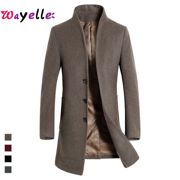 fashion male long section autumn and winter loose woolen coat trend falling shoulders overcoat classic smart casual jacket, Black
fashion male long section autumn and winter loose woolen coat trend falling shoulders overcoat classic smart casual jacket, Black