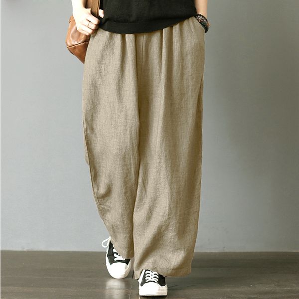 casual pants women trousers hemp pant bloomer plus size autunm 5xl 6xl loose women trouser cotton pleated oversize pockets wide leg, Black;white
casual pants women trousers hemp pant bloomer plus size autunm 5xl 6xl loose women trouser cotton pleated oversize pockets wide leg, Black;white