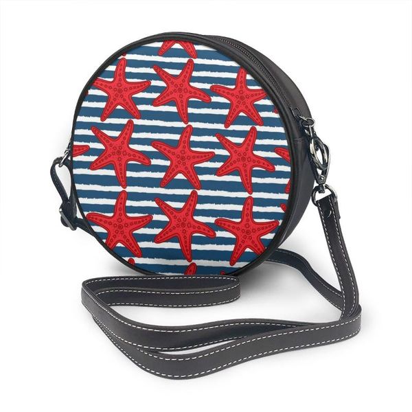 2020 summer women's fashion small round bag starfishes on navy striped shoulder bag messenger crossbody phone coin purse
2020 summer women's fashion small round bag starfishes on navy striped shoulder bag messenger crossbody phone coin purse
