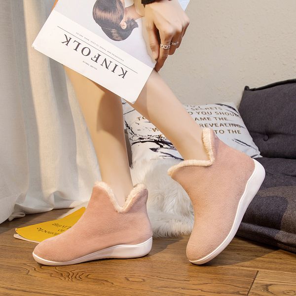 2019 winter flat casual boots women short plush keep warm snow boots ladies shoes woman low-heeled round toe ankle mujer, Black
2019 winter flat casual boots women short plush keep warm snow boots ladies shoes woman low-heeled round toe ankle mujer, Black
