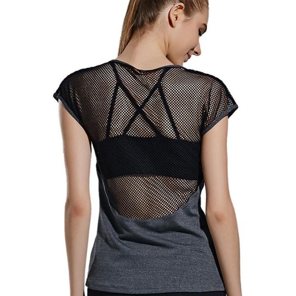 women sports t shirt net yarn sports fitness short sleeves breathable quick drying workout t-shirt, Black;blue
women sports t shirt net yarn sports fitness short sleeves breathable quick drying workout t-shirt, Black;blue