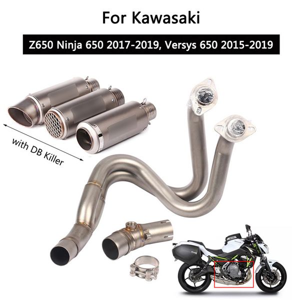 2015-2019 versys 650 exhaust system for 2017-2019 z650 ninja 650 motorcycle exhaust pipe slip on 51mm muffler db killer
2015-2019 versys 650 exhaust system for 2017-2019 z650 ninja 650 motorcycle exhaust pipe slip on 51mm muffler db killer