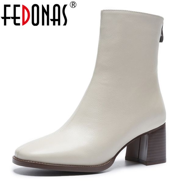fedonas 2019 promotional winter autumn women boots platforms square heel ankle boots cow leather motorcycle lady ladies shoes, Black
fedonas 2019 promotional winter autumn women boots platforms square heel ankle boots cow leather motorcycle lady ladies shoes, Black