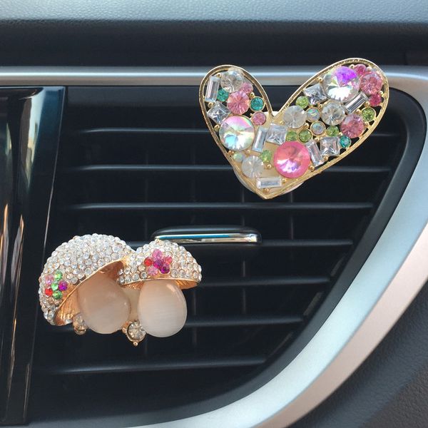lovely diamond mushroom solid car perfume heart vent clip outlet fragrances auto interior decor for girl's air freshener aroma
lovely diamond mushroom solid car perfume heart vent clip outlet fragrances auto interior decor for girl's air freshener aroma