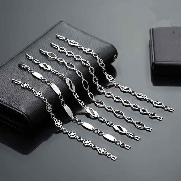 mens fashion stainless steel bracelet women chain bracelet party wedding couple jewelry gift for lovers (6 styles for choose, Black
mens fashion stainless steel bracelet women chain bracelet party wedding couple jewelry gift for lovers (6 styles for choose, Black