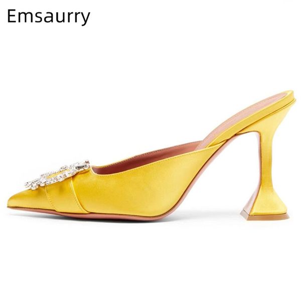 satin high heel shoes woman pointed toe unique goblet heel jeweled sunflower buckle 2020 summer women slippers, Black
satin high heel shoes woman pointed toe unique goblet heel jeweled sunflower buckle 2020 summer women slippers, Black