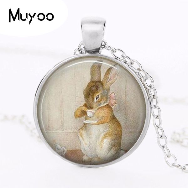 1pcs/lot 2017 fashion peter rabit beatrix potter logo pendant necklace storybook fantasy vintage necklace women jewelry gift hz1, Silver
1pcs/lot 2017 fashion peter rabit beatrix potter logo pendant necklace storybook fantasy vintage necklace women jewelry gift hz1, Silver