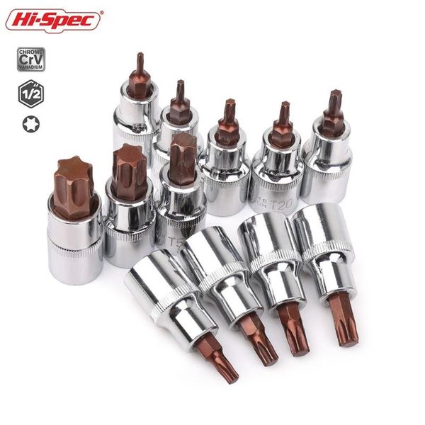 hi-spec torx bit socket set 1/2 star s2 bits set t10-t70 socket adapter universal head for torque spanner ratchet wrench
hi-spec torx bit socket set 1/2 star s2 bits set t10-t70 socket adapter universal head for torque spanner ratchet wrench