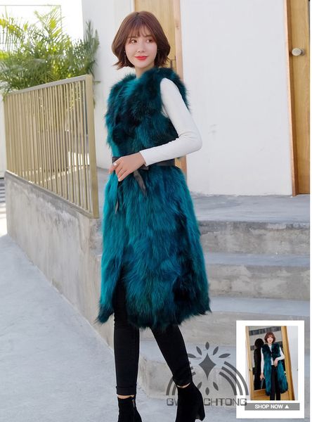 100% new real natural genuine raccoon fur vest jacket women fashion x-long 100cm length gilet custom any size, Black
100% new real natural genuine raccoon fur vest jacket women fashion x-long 100cm length gilet custom any size, Black