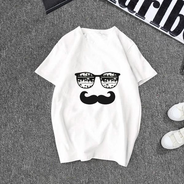 summer new cotton glasses beard printed t-shirt 2020 breathable casual sports funny couple short-sleeved t-shirt, White;black
summer new cotton glasses beard printed t-shirt 2020 breathable casual sports funny couple short-sleeved t-shirt, White;black