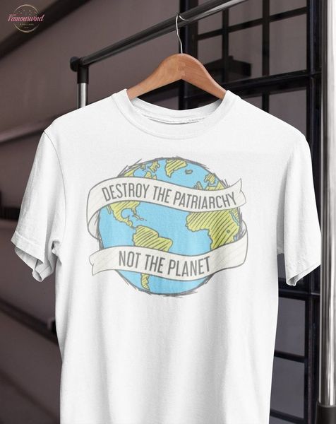 destroy the patriarchy not the planet womens t shirt feminist harajuku shirt vintage resist hipster oversize ladies tee, White
destroy the patriarchy not the planet womens t shirt feminist harajuku shirt vintage resist hipster oversize ladies tee, White