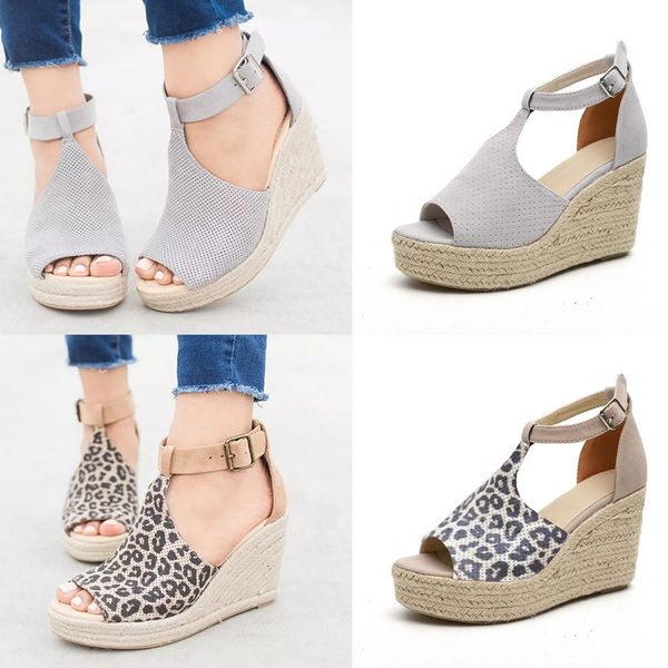 ladies leopard wedges shoes woman 2019 zapatos de mujer women fashion flock ankle outdoor straw sandals peep toe shoe brand new, Black
ladies leopard wedges shoes woman 2019 zapatos de mujer women fashion flock ankle outdoor straw sandals peep toe shoe brand new, Black