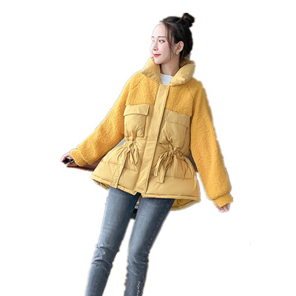 women's down & parkas lamb coat woman joining together cotton-padded jacket the korean version winter style fashionable casual, Black
women's down & parkas lamb coat woman joining together cotton-padded jacket the korean version winter style fashionable casual, Black