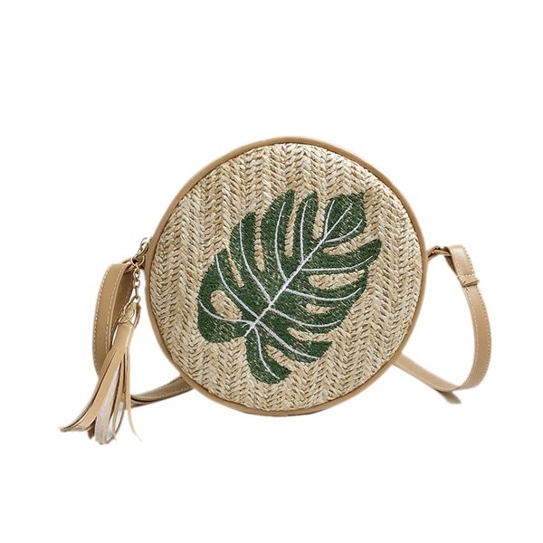 round women straw bags leaves rattan woven beach shoulder bags ladies cossbody bag female bohemian handmade
round women straw bags leaves rattan woven beach shoulder bags ladies cossbody bag female bohemian handmade