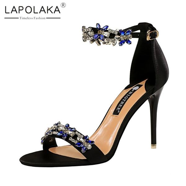lapolaka 2020 fashion thin high heels summer sandals women shoes buckle strap crystal party wedding sandals female, Black
lapolaka 2020 fashion thin high heels summer sandals women shoes buckle strap crystal party wedding sandals female, Black