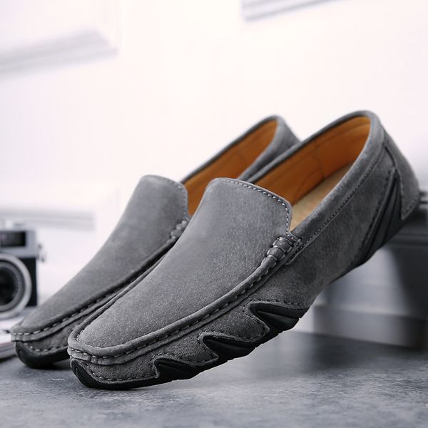 men's casual shoes new quality men loafers leather breathable men driving oxfords shoe flats moccasins sneakers 38-44, Black
men's casual shoes new quality men loafers leather breathable men driving oxfords shoe flats moccasins sneakers 38-44, Black