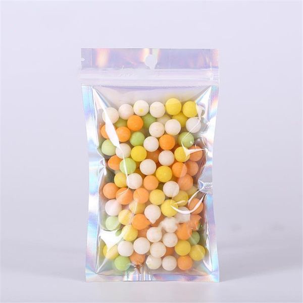 100pcs pet holographic zip lock bag laser foil pouch reusable jewelry packaging small food pouch bag
100pcs pet holographic zip lock bag laser foil pouch reusable jewelry packaging small food pouch bag