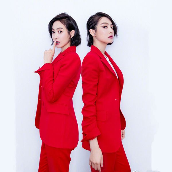 2020 autumn new red ladies style casual suit female fashion temperament professional wear ladies elegant suit + pants 2 sets, White;black
2020 autumn new red ladies style casual suit female fashion temperament professional wear ladies elegant suit + pants 2 sets, White;black