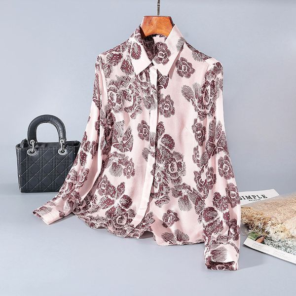 new down silk printed shirt women s long sleeve cardigan women s boutique fashion clothing, White
new down silk printed shirt women s long sleeve cardigan women s boutique fashion clothing, White