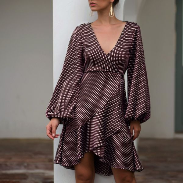 elegant polka dot see through chiffon vintage dresses women summer autumn long sleeve beige beach party sundress, Black;gray
elegant polka dot see through chiffon vintage dresses women summer autumn long sleeve beige beach party sundress, Black;gray
