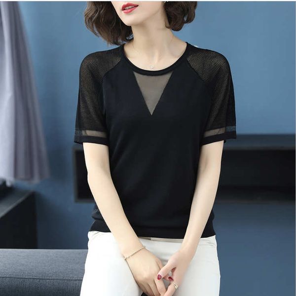 2020 summer new women's designer short sleeve luxury crew collar ice hemp korean version of women's pullover -2xl, White
2020 summer new women's designer short sleeve luxury crew collar ice hemp korean version of women's pullover -2xl, White