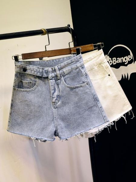 new fashion high-waisted denim shorts women's summer loose-fit a- line jeans pants elastic leisure jean shorts student pants, Blue
new fashion high-waisted denim shorts women's summer loose-fit a- line jeans pants elastic leisure jean shorts student pants, Blue